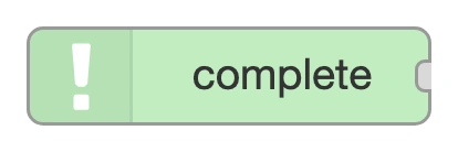 The complete node in the Node-RED palette