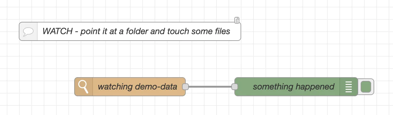 The Watch node demo flow